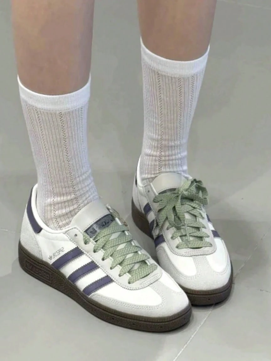 Adidas Originals HANDBALL SPEZIAL Leather Casual Comfortable Low-Top Sneakers, Unisex, Hanyuebai - Hanyu White - View 1