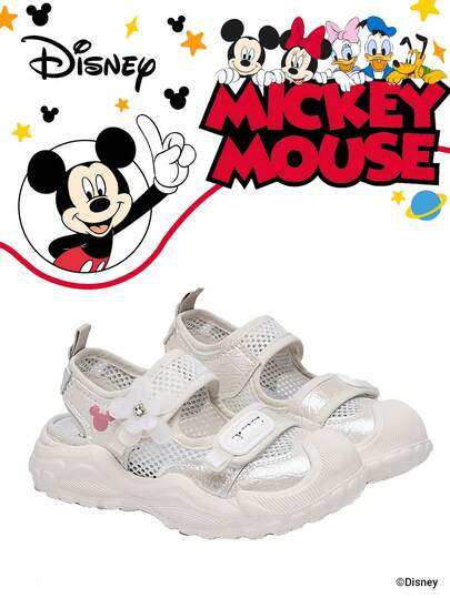 Mickey Mouse Authorized collaboration with | A pair of children's sneakers, suitable for daily, festival, sports, and outdoor wear. It fits the foot comfortably, is anti-slip, wear-resistant, and breathables's's's's's's。 sneakers, girls' sneakers, girls' board shoes)