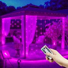 节日花环装饰串灯，8种灯光模式，USB供电，适用于约会、家庭聚会、房间、卧室、窗帘、露营、露台、背景墙、圣诞节、万圣节、生日、情人节、浪漫婚礼派对装饰 - USB窗簾燈串 - 查看 22