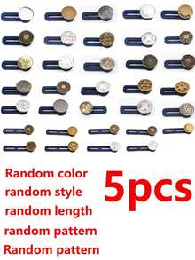 5/8/10pcs Adjustable Waistband Extender Set, Flexible Pants Waist Extender, Seamless Invisible Design, Stretch Waist Button For Jeans, Removable & Adjustable Universal Waist Button - Multicolor - View 13
