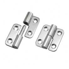 Abnehmbare Scharniere - 304 Edelstahl mit gebürsteter Oberfläche, Linkshand-Lift-Schiebe-Gelenk-Design, klassisches Metallbeschlag, gewährleistet Türeinbausicherheit, repariert Türkomponenten, glatte Metallausführung - Verschiedenfarbig - Übersicht 3