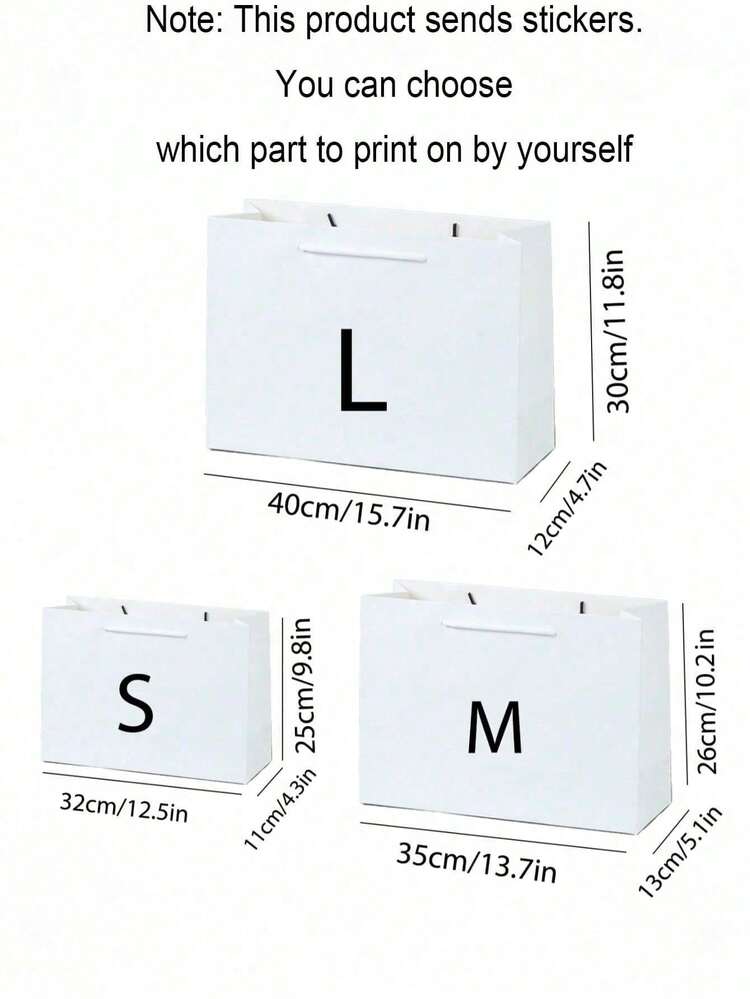 1 pieza Bolsa de regalo personalizada para graduación, regalo de graduación, bolsa de regalo blanca personalizada, bolsa de regalo personalizada para graduación, bolsa de regalo personalizada, bolsa de embalaje de regalo para fiesta de graduación - Multicolor - Añade 6