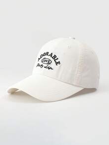 1pc Women's Casual Baseball Cap, Polyester Fiber, Versatile For Daily And Outdoor Use,Summer,Beach,Hat - Multicolor - View 3