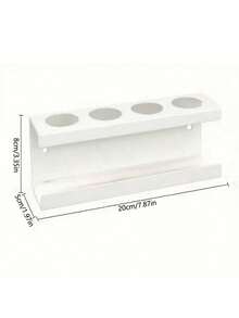 1个豪华牙刷架，壁挂式浴室漱口杯收纳架，电动牙刷支架 - 黑色 - 查看 2