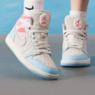 Zapatos de baloncesto WMNS AIR JORDAN 1 MID, con amortiguación, para correr, fitness y baloncesto de mujeres IM7420-133