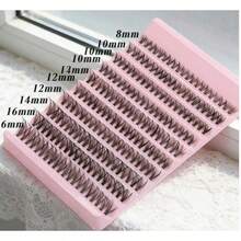 200Pairs Sanishi Lashes, DIY Eyelash Extension, C & D Curl Lashes, For Home Uselash Clusters,Eyelash Clusters,Individual Eyelashes,Lashes,Fake Lashes - Black - View 5
