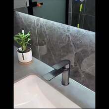 不锈钢单把手浴室洗脸盆龙头，品质优良，设计精美，安装简便，现代风格。 - 彩色 - 查看 11