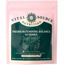 Vital Source Nutrition - Premium Feminine Balance Gummies - For Women's Health & Wellness - Immune Support - Vegan, Gluten-Free - Hawaiian Pineapple - 60 Gummies - 30 Servings Vitamins Supplements Chlorophyll Creatina Monohidratada Vitamins Probiotics For Women Protein Powder Quick Ship Items  Creatina Colageno - 60 顆軟糖 - 查看 7