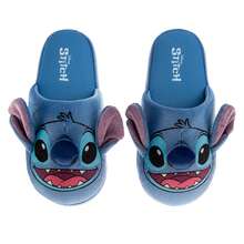 Disney Lilo & Stitch Girls' Slippers Plush, Warm, And Soft House Shoes (Little Kid Sizes 11-12 / Big Kid Sizes 13-5) - Màu xanh lam - Xem 1