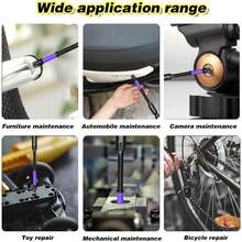 6pcs Industrial PH2 Magnetic Screwdriver Bit Set, 2024 New Upgraded High Hardness And Strong Magnetic D1 Steel Anti-Slip Impact Driver Bit Set, 1/4" Hex Shank, Strong Magnetic, Length 25-150mm - 6pcs/set - 查看 3