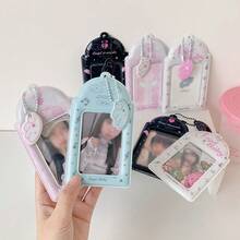 1pc Student 3-Inch Idol Hanging Accessory, Cute Little Wings Card Holder, Student Bus Card Case - Card Sleeve - View 4
