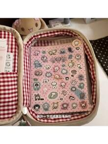 Large Capacity Women's Makeup Bag, Small Fresh Wash Bag, Strawberry Sandwich Cosmetics, Large Capacity Card Bag, High Beauty Stationery Bag, Sanitary Napkins, Wash And Storage Bag - Multicolor - View 6