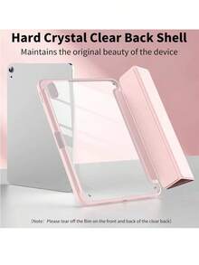 适用于 (A16) 第 11 代 11 英寸（2025 年款）和第 10 代 10.9 英寸（2022 年款）的保护壳，带笔槽，超薄保护套，透明后盖，自动唤醒/睡眠 - 粉色 - 查看 4