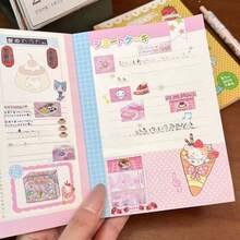 Japanese Cat A6 Handbook Cartoon Color Page Student Diary Notebook School Supplies - Rectangle - View 4