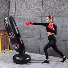 1个KO充气拳击柱，160厘米/63英寸跆拳道空手道训练健身拳击沙袋，独立式拳击沙袋 - 彩色 - 查看 10