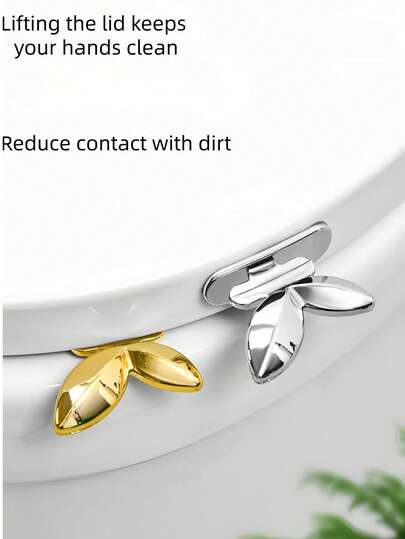 2pcs/Set Toilet Seat Lift Assist, Multifunctional Toilet Lid Lifter Hook, Suitable For Bedroom, Living Room, Drawer, Cabinet, Kitchen And Other Household Items