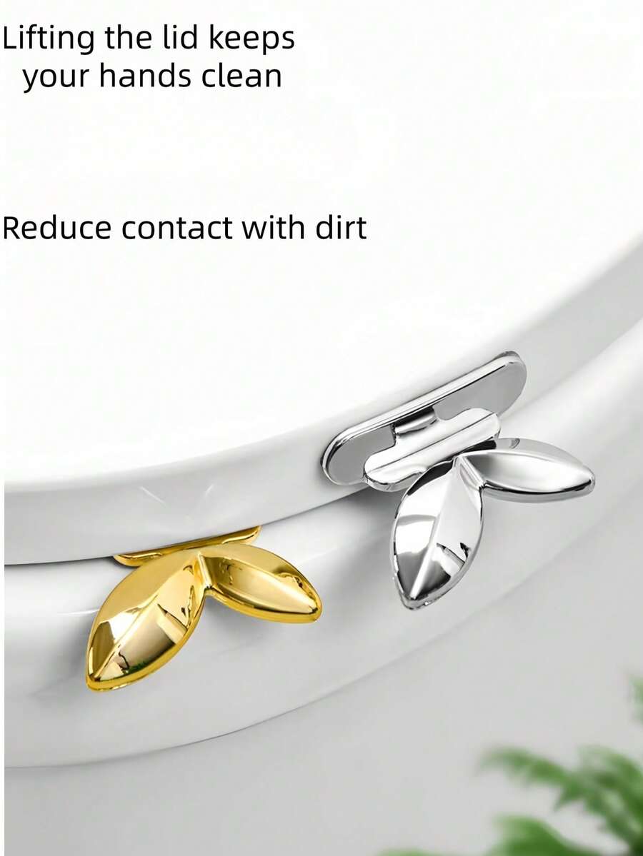 2pcs/Set Toilet Seat Lift Assist, Multifunctional Toilet Lid Lifter Hook, Suitable For Bedroom, Living Room, Drawer, Cabinet, Kitchen And Other Household Items - A - View 1