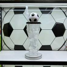 2026 World Cup Golden Cup Shaped Glass Beer Mug - Innovative Large Capacity Beer Mug - Cocktail Or Home Gift Cup - Football Theme Party Cup - Multicolor - View 9