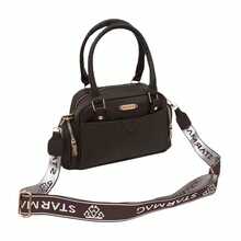 Bolso de Mano y Bandolera 2 en 1 con Correa Ancha Ajustable, Diseño con Múltiples Bolsillos de Cuero PU, Bolso Elegante Ejecutivo de Gran Capacidad para Oficina Uso Diario y Viajes Bolso de Mano Bolso Tipo Boston uso diario de moda - Café - Ver 9