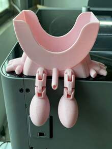 2026 New Creative 3D Printed Smiling Face Sponge Holder With Drainage Holes And Support Legs, Plastic Household Cleaning Tool Suitable For Kitchen Sink And Countertop - Multicolor - View 7