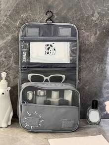 1个多功能旅行化妆包,悬挂式化妆品收纳包,大容量,便携,男女通用,防水,带化妆刷收纳袋,沙滩必备,沙滩巾袋,沙滩用品,度假必备,商务旅行化妆包,化妆品收纳,学习用品,旅行必备 - 多色 - 查看 6