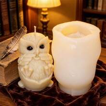 3D Owl In Eggshell Silicone Mold - Cute Baby Owl Candle Mold For DIY Soap, Wax, Resin Casting, Plaster Craft Making - Owl Candle Mold - View 5