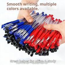 30支中性笔，黑色、蓝色、红色，书写流畅，不留痕迹，适合办公、学生、返校文具用品 - 歐標中性筆 - 查看 1