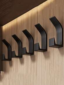 10个/5个多功能挂钩 - 无需钻孔，浴室塑料毛巾挂钩，衣柜挂钩，卧室浴袍挂钩，厨房挂钩，家居用品，休闲风格，适用于卧室、浴室、厨房、客厅、橱柜等。 - 彩色 - 查看 2