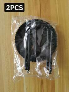 2pcs Plastic Paper Cup Holder, Black And White, Disposable Cup Organizer Rack, Bathroom Cup Holder, Countertop Coffee Cup Storage Rack, Toothbrush Cup Holder, Holds 5oz Paper Cups - Black - View 13