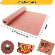 Peach Butcher Paper Roll – Meat Smoking Wrapping Paper 45cm X 1500cm - Brown - View 4
