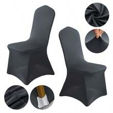 Waterproof Spandex Chair Covers, Elastic Dining Chair Slipcovers, Removable & Washable Polyester Outdoor Chair Covers, Suitable For Party, Banquet, Wedding Events, Hotel (Multiple Classic Colors), Multi-Functional Elastic Polyester Spandex Chair Covers For Dining, Party, Wedding, Banquet And Other Occasions - one-size - View 39