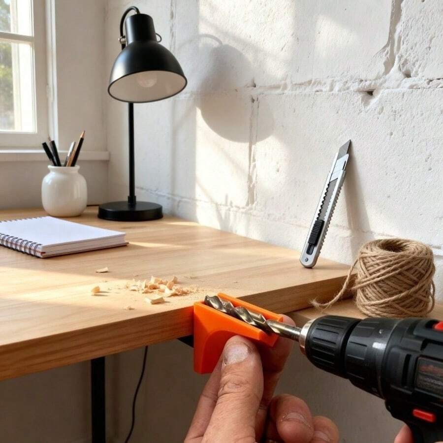 3pcs/Set, Drill Guide Rail | Vertical Square Positioning Tool With V-Groove Design, More Wear-Resistant Than Round Rails - A - View 1