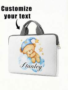 1pc Custom Laptop Bag, Unique Design (Photo, Landscape, Illustration), Large Capacity, Lightweight, Fashionable, Best Gift Choice, Back To School Essential - one-size - View 4