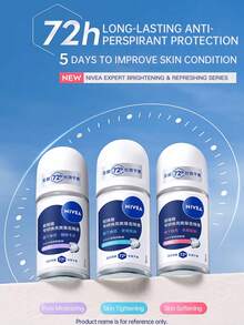Nivea Underarm Roller Balls For Women And Men, Antiperspirant And Odor Removal, Dry Rolling Beads-50ml - 柔嫩肌膚 - 查看 2
