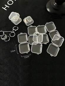 Giá đựng trang sức đa năng, hộp đựng trang sức bằng nhựa, hộp để bàn, giá treo tường, thích hợp để đựng vòng cổ, vòng tay, bông tai, nhẫn, đồng hồ, móc khóa, phụ kiện tóc, có tùy chọn một tầng hoặc hai tầng, trang trí nhà cửa, phòng ngủ, phòng tắm, đồ dùng cần thiết cho mùa tựu trường, quà tặng ngày lễ - Nhiều màu - Xem 16