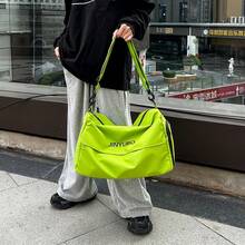 JINYUBO 大容量旅行包，防水健身包，带湿物袋，可调节肩带，适合过夜和健身旅行 - 彩色 - 查看 4