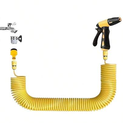 Retractable Car Cleaning Tool, Car Cleaning Gun Garden Hose With High Pressure Nozzle, Multi-Purpose Watering Gun, Car Washing Tool Kit, High Pressure Washer Extension Wand, Suitable For Home, Garden And Industrial Use