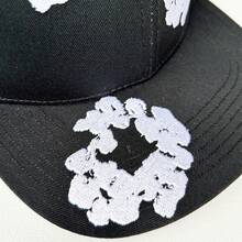 涂鸦卡车司机帽，轻便柔软可调节棒球帽，四季皆宜 - 黑色 - 查看 4