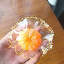 Hyper-Realistic Soft Squishable Stress Relief Toy, Apple, Orange, Persimmon Fruit Squishy Slow Rebound Squeeze Toy - Multicolor - View 6