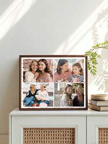 Customized 4-Grid Photo Collage, Personalized Photo Puzzle, Photo Customization, Mother's Day Gift, Anniversary Gift, Mom Gift, Home Decor, Commemorative Item, Reusable, Cute, High Quality, Birthday Gift, Wedding Anniversary, Graduation Memento, Mother's Day & Father's Day Gift, Multifunctional, Adjustable, Decorative, Reusable - Multicolor - View 4