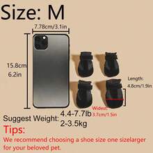 Soft Bottom Comfortable Breathable Cat/Dog Shoes, Suitable For All Seasons, Designed For Small Pets - Black - View 11