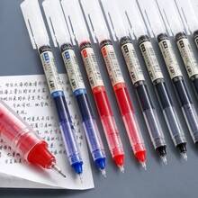 0.5mm 12pcs/Box Fast Drying Straight Liquid Neutral Pen, Smooth And Continuous Ink Writing, Suitable For Business Office Note Taking, Student Problem-Solving - A - View 8