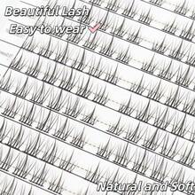 32 Pairs Natural Soft Faux Eyelashes, Segmented Daily Makeup Anime Eyelashes, Eyelash Extension Curling Individual Cluster False Eyelashes - C - View 6