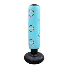 1个KO充气拳击柱，160厘米/63英寸跆拳道空手道训练健身拳击沙袋，独立式拳击沙袋 - 彩色 - 查看 11