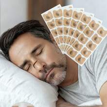 Anti-Snoring Nasl Strips Starter Kit (15/30Pack, Black) - Better Sleep, Easy Breathing, Sweat-Proof, Gentle On Skin - Miếng dán mũi 60 viên - Xem 4
