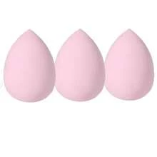 13pcs Makeup Powder Puff: 3 Makeup Sponges + 3 Mini Makeup Sponges + 3 Triangular Makeup Pads + 3 Mini Airless Powder Compact Brushes + 1 Makeup Brush Cleaning Tool - Pink - View 13