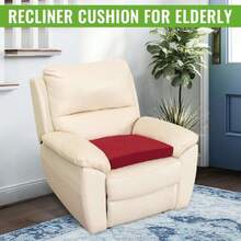 Recliner Cushions For Long Sitting Foam Seat Cushion Soft Tufted Layer For Elderly , Recliner Chair, Floor Pillow, Office Chair, Car, No Pressure On Thighs, 20X20X3 Inch - Knitted Wine,42013235 - Dark Grey - View 2