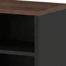 BALCONERA Metal Storage Cabinet & Sideboard With Double Doors, Magnetic Closure, Adjustable Shelves And Steel Frame - 黑色 - 查看 4