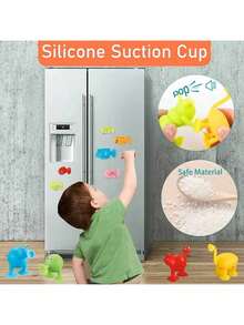 Soft Silicone Building Blocks Toy Animal Shape Suction Toy For Over 3 Years Old Kids Stress Release Parent-Child Interactive Game Sucker Bath Toy - Multicolor - View 8