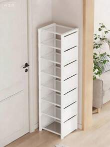 1pc Multi-Tier Shoe Rack, Simple Home Entryway Storage Organizer, Space-Saving Shoe Cabinet For Small Apartments - Multicolor - View 3